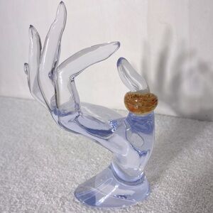 Vintage Art Glass Handmade Multicolour Band Ring